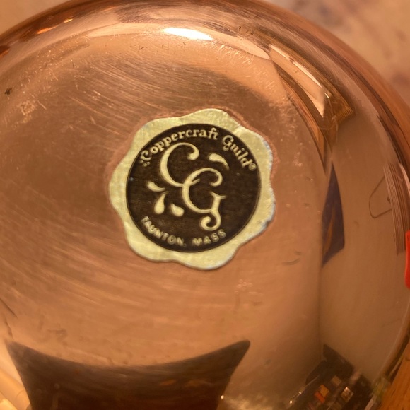 Coppercraft Guild rolypoly drink ware. Rolypoly glasses. Vintage copper barware. - Picture 4 of 7